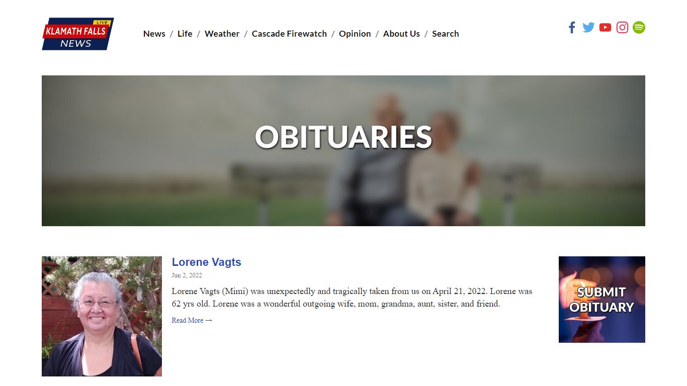 Obituaries - Klamath Falls News